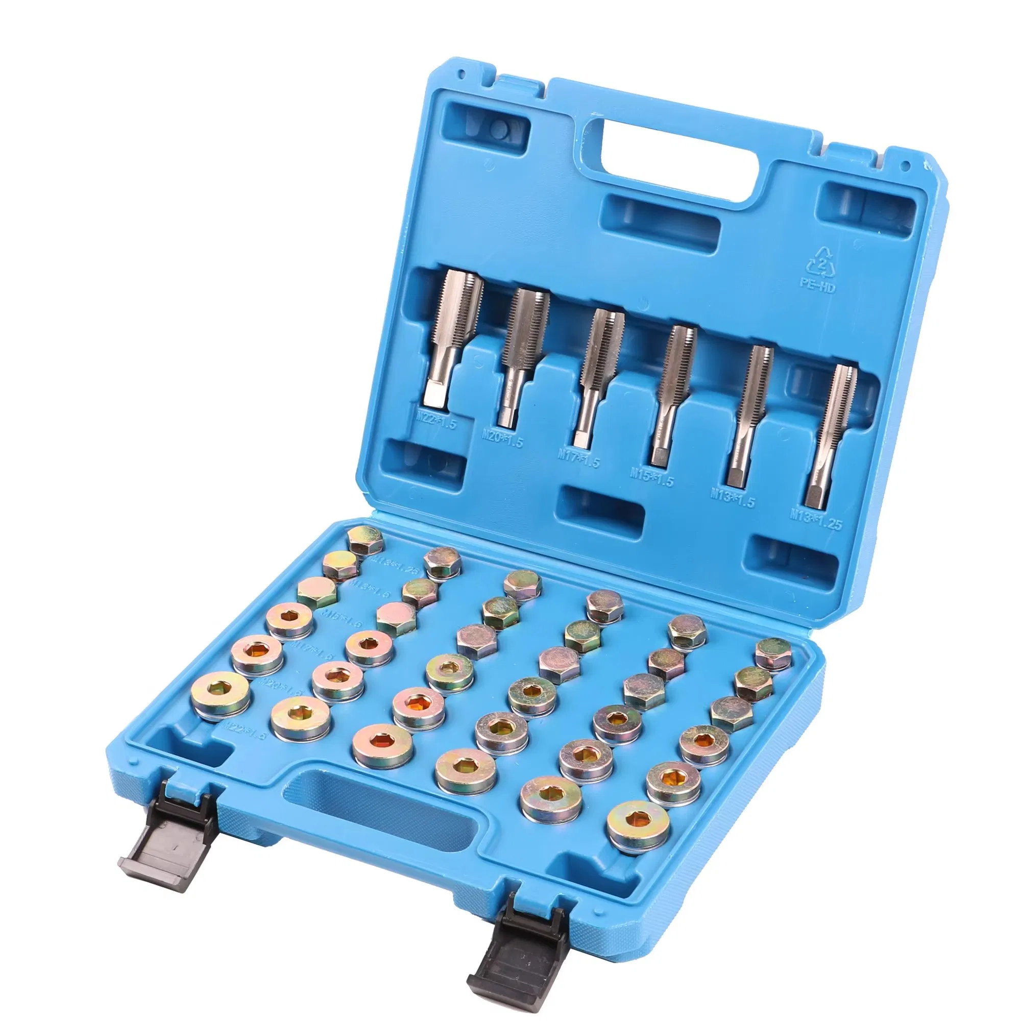 114 Kit de Reparação do Plugue de Drenagem de Óleo do Cárter Automotivo Portátil