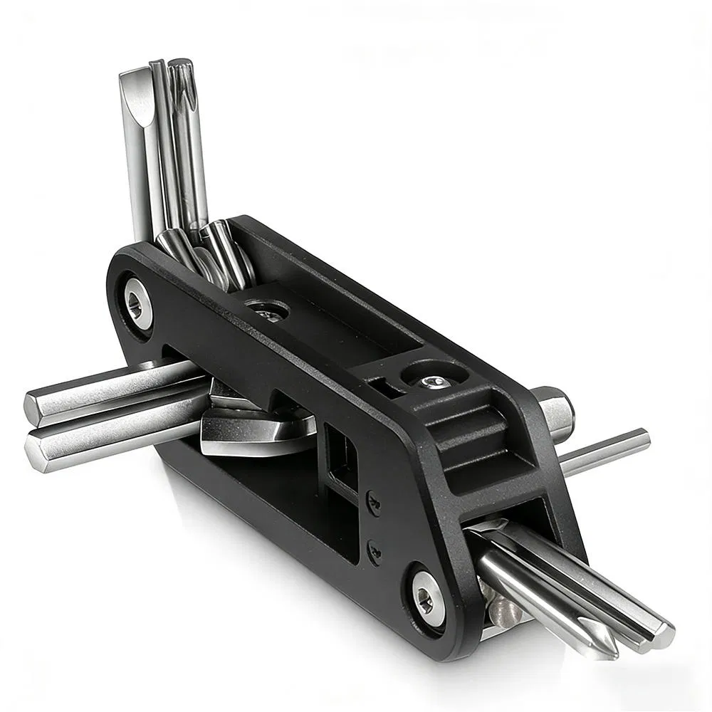 10-in-1 Kit de Reparação de Bicicleta com Chave Hexagonal e Chave de Fenda Portátil para Bicicleta Elétrica Ferramenta Multifuncional