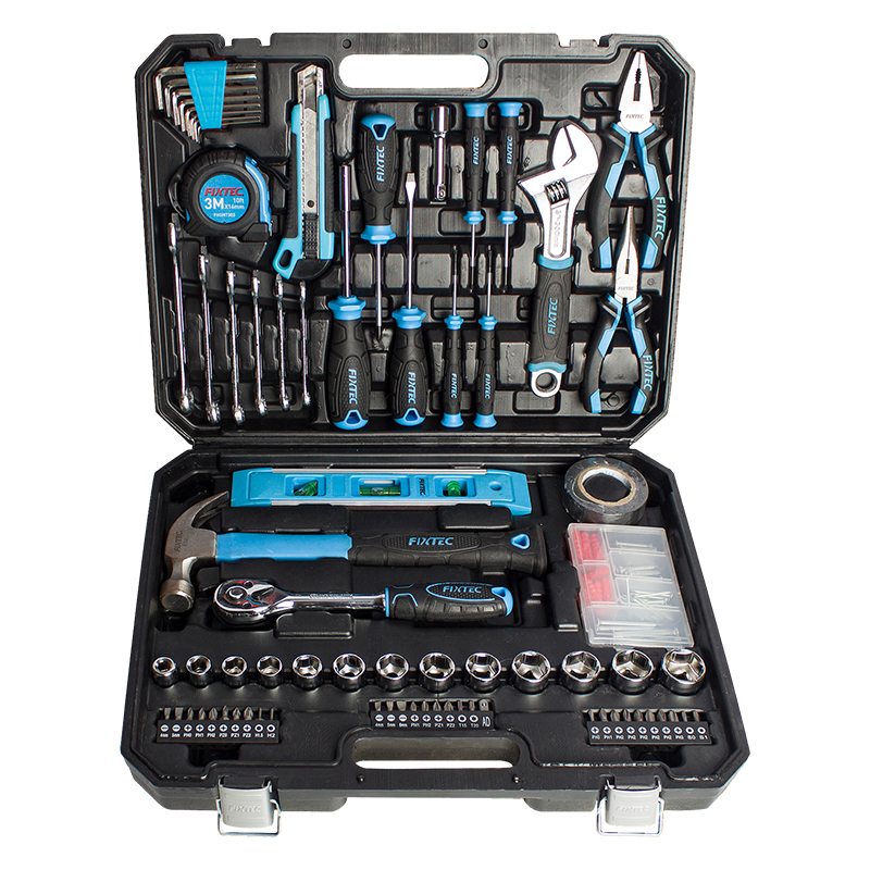 Conjunto de Ferramentas de Reparação de Carro Multi Funcional Fixtec 25PCS Conjunto de Chaves Conjunto de Ferramentas de Reparação Mecânica Conjunto de Chaves de Soquete