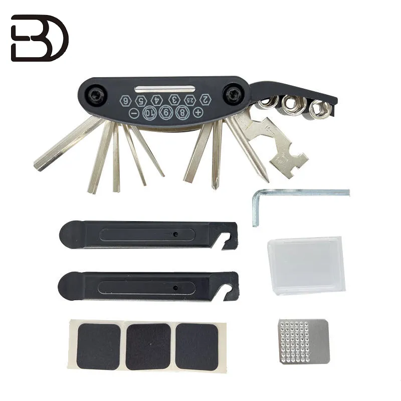 Kit de Reparação Portátil Ferramenta para Pneus de Bicicletas