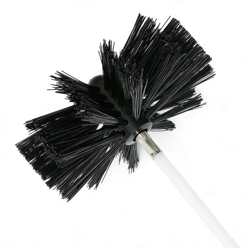 Kit de limpeza de chaminé durável com escova para remover fiapos e limpar a parede interna do tubo