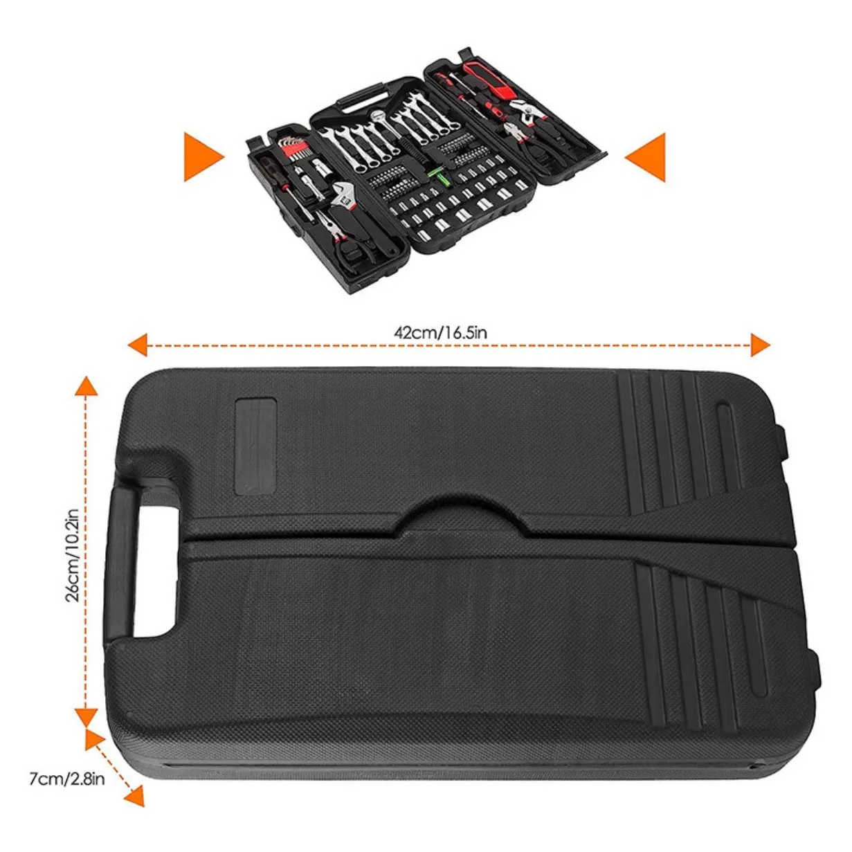 Kit de Ferramentas para Reparação Automotiva em Sistema Métrico com Isolamento de Grau Industrial
