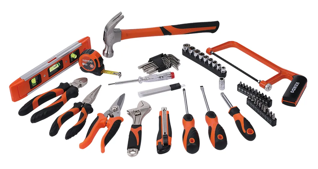 Kendo 64PCS Conjunto de Ferramentas de Manutenção para Uso Doméstico em Caixa BMC