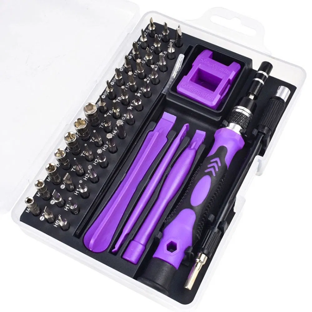 52 em Conjunto de Ferramentas de Chave de Fenda Multifuncional Conjunto de Ferramentas de Aço Combinação Ferramentas de Hardware Mini Chave de Fenda Conjunto de Reparação Móvel Conjunto de Ferramentas Chave de Fenda de Precisão