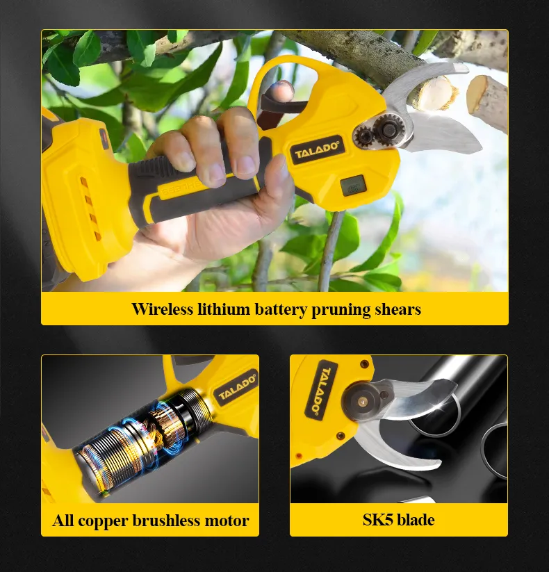 Kit de Ferramentas Elétricas Yellow Garden PRO 3-in-1 com Serra Cadeia