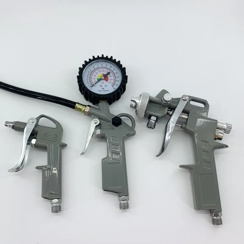 5sets Acessório de Compressor de Ferramenta Profissional Kit de Pistola de Pintura Pneumática para Carro