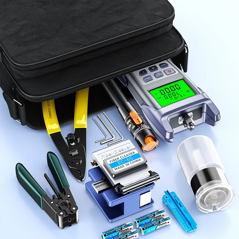Kit Completo de Ferramentas para Emenda e Terminação de Fibra para Instalação e Manutenção de FTTH
