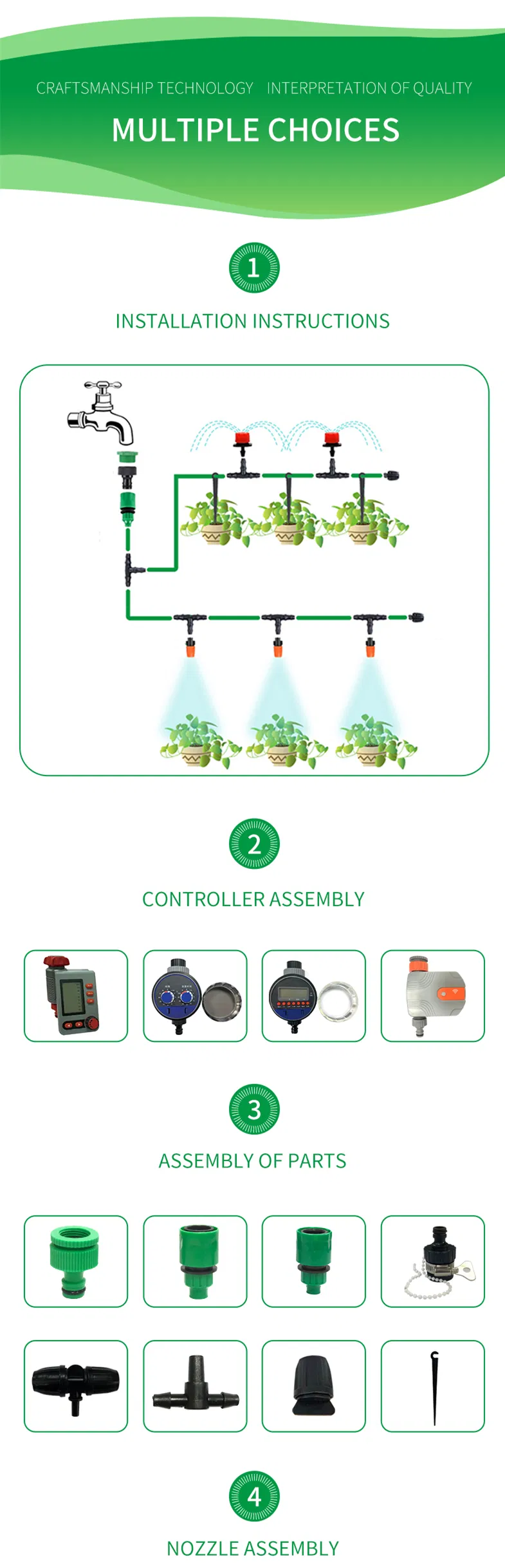 Kit de Irrigação por Gotejamento para Micro Jardim Preço