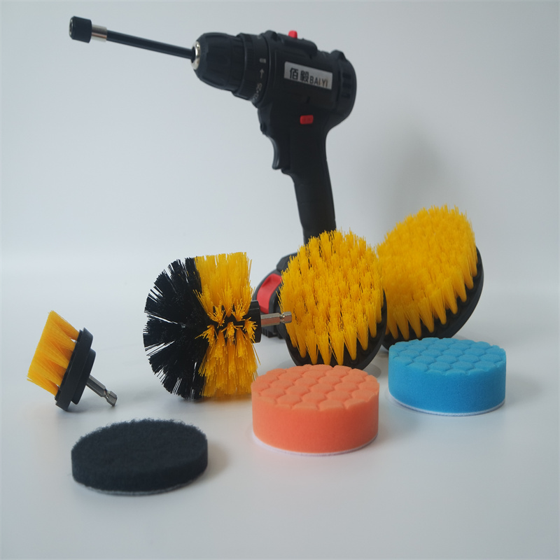 Kit de Escovas de Limpeza para Furadeira de Uso Familiar 3PCS Escova de Limpeza para Furadeira para Limpeza de Carros