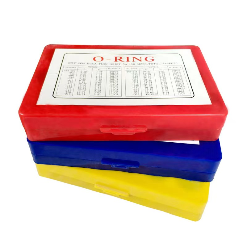 Conjunto de Anéis O de Borracha Mecânica Hidráulica para Reparo de Escavadora, Caixa de Ferramentas de Vedação, NBR FKM Silicone, Conjunto de Anéis O Gigante