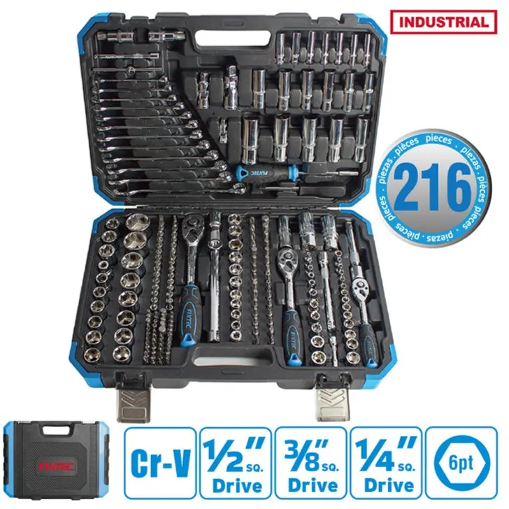 Conjunto de ferramentas mecânicas 216 peças