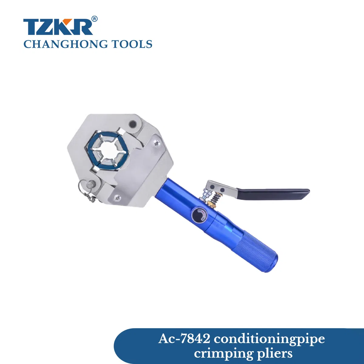 Kit de Crimpagem Hidráulica Manual Portátil e Manual para Mangueira de Ar Condicionado Tipo Hexagonal 7842