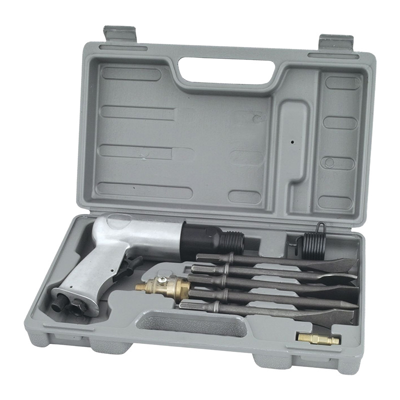 71 Conjunto de Ferramentas de Ar Ultimate 1-1/2'' Chave de Impacto, 1-3/8'' Chave de Catraca Martelo Pneumático Com Cinzéis Conjunto de Ferramentas de Martelo de Impacto