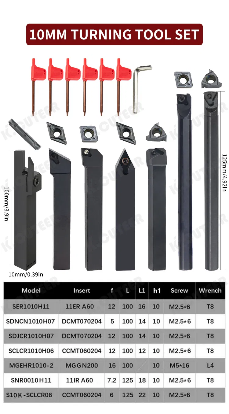 Conjunto de Suporte de Ferramenta CNC de Precisão com Kit de Barra de Furação