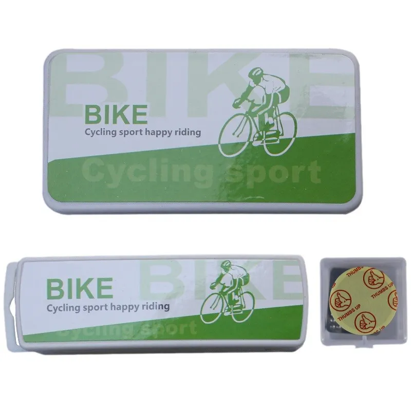 Kit de Reparação de Bicicleta Pneus Pedaço de Borracha Remendo Ciclismo Ferramentas de Reparação de Furos Kit de Reparação de Pneus Furados Conjunto de Ferramentas