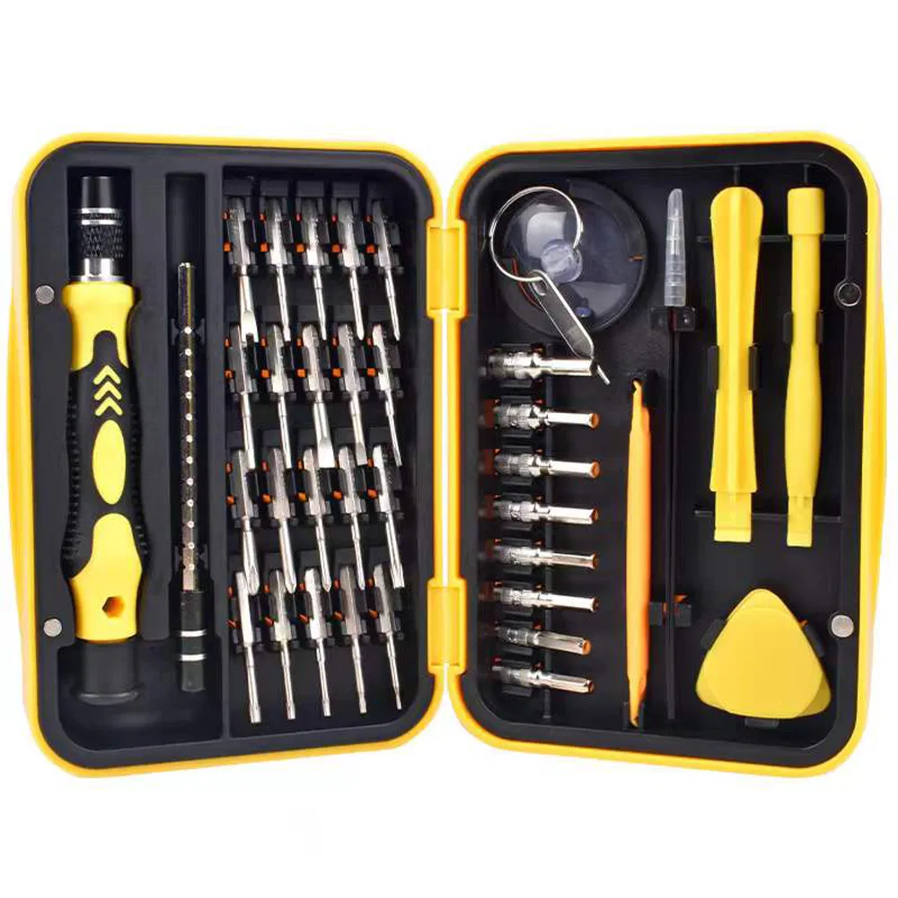 32PC Conjunto de Ferramentas Padrão Conjunto de Ferramentas Manuais de Hardware Precisão Magnética Multi Função Conjunto de Ferramentas de Reparação Profissional com Certificação RoHS CE GS CCC Atende ANSI JIS DIN