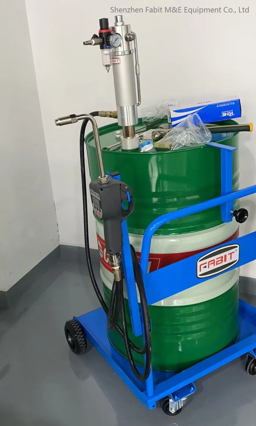 Kit de Bomba de Óleo Móvel Operada a Ar Pesada com Bico de Óleo Pré-definido