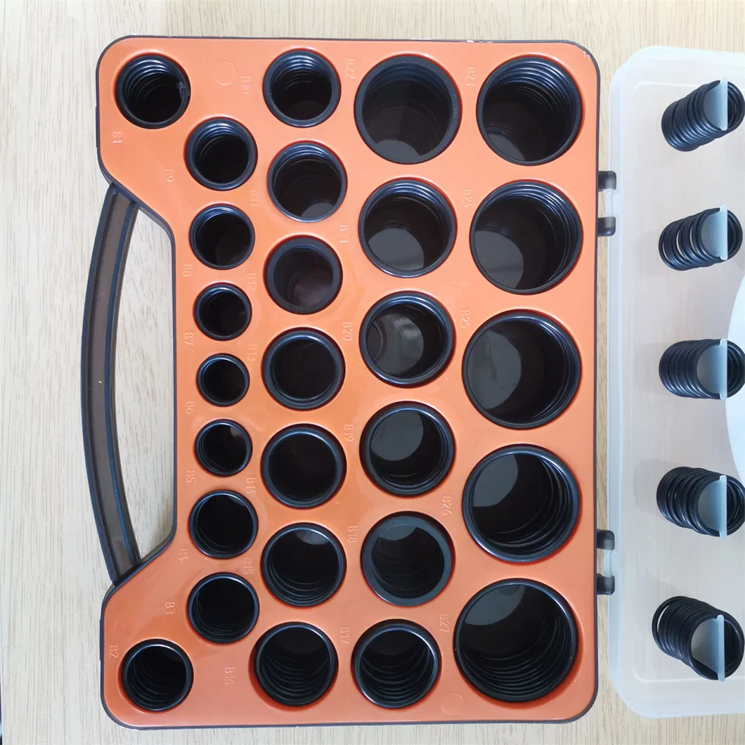 Conjunto de Anéis de Borracha para Reparos Profissionais Caixa de Kit de O-Rings