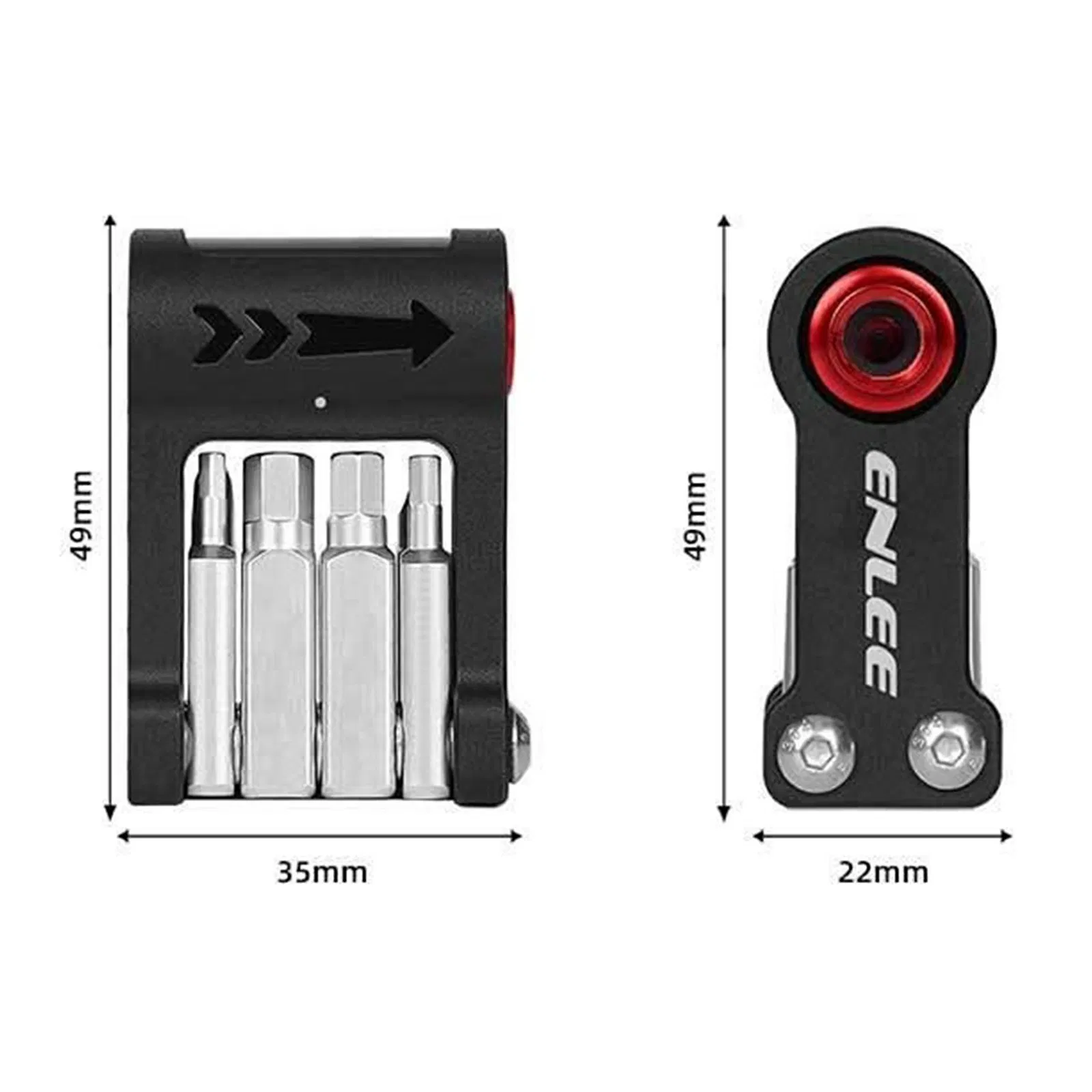 Enlee En55 Kit de Ferramentas Portátil para Reparação de Bicicleta Mini com CO2 Inflador para Manutenção de Bicicleta
