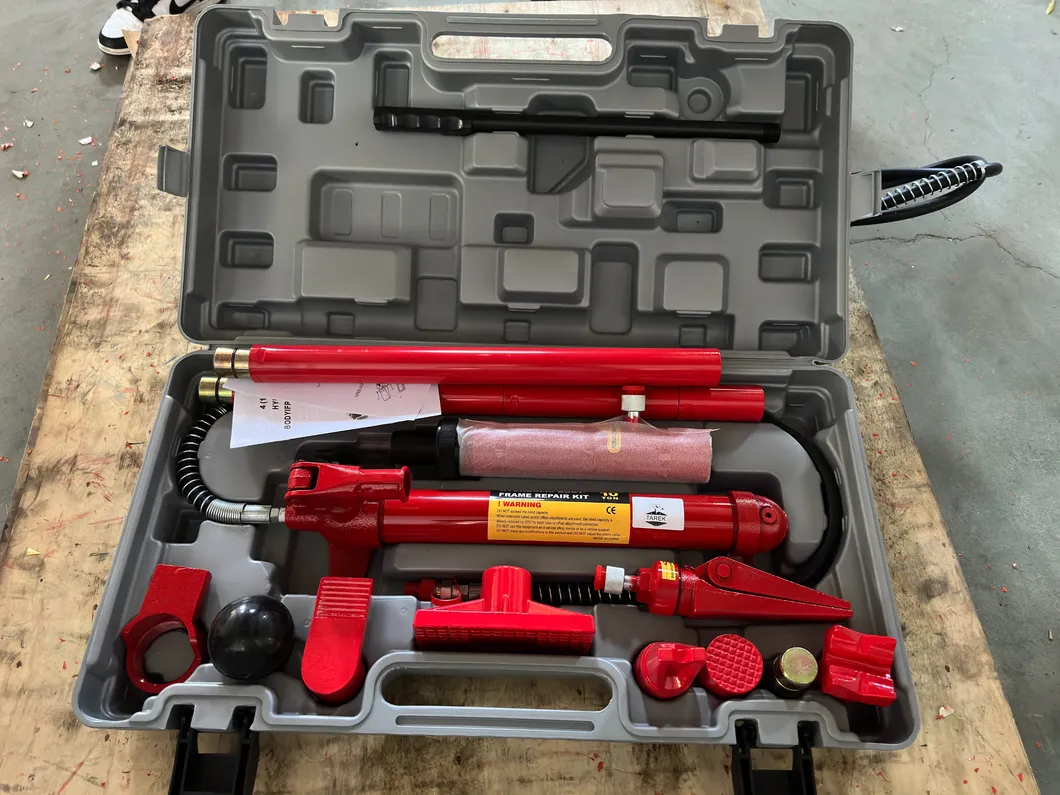 Kit de Reparação de Estruturas de Carroceria em Atacado 10ton Ferramenta Hidráulica Porta-Poder Portátil para Metal de Veículo