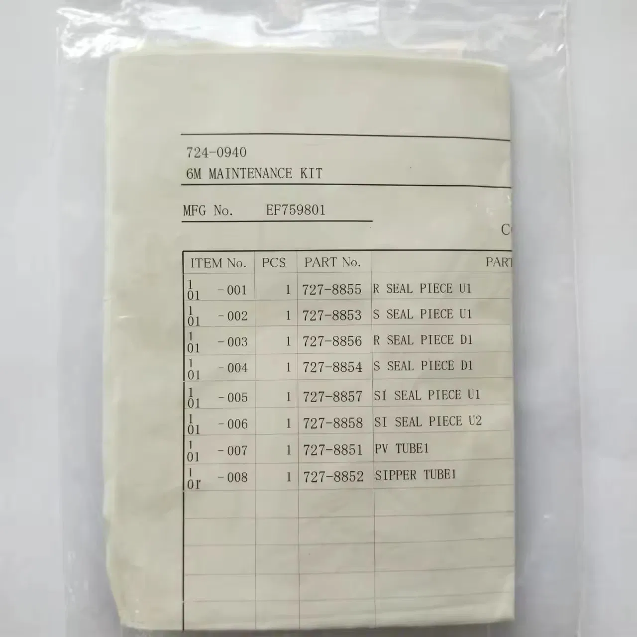 Kit de Ferramentas de Manutenção Original Novo Cobas C311 para 3/6 Meses