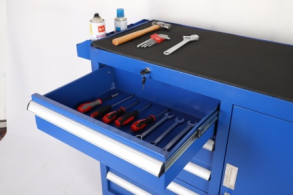 Armários de Ferramentas Hystrong de Alta Resistência, Baú de Ferramentas, Gabinete Rolante, Conjunto de Ferramentas para Mecânico com 5 Gavetas e Rodas Hy-003