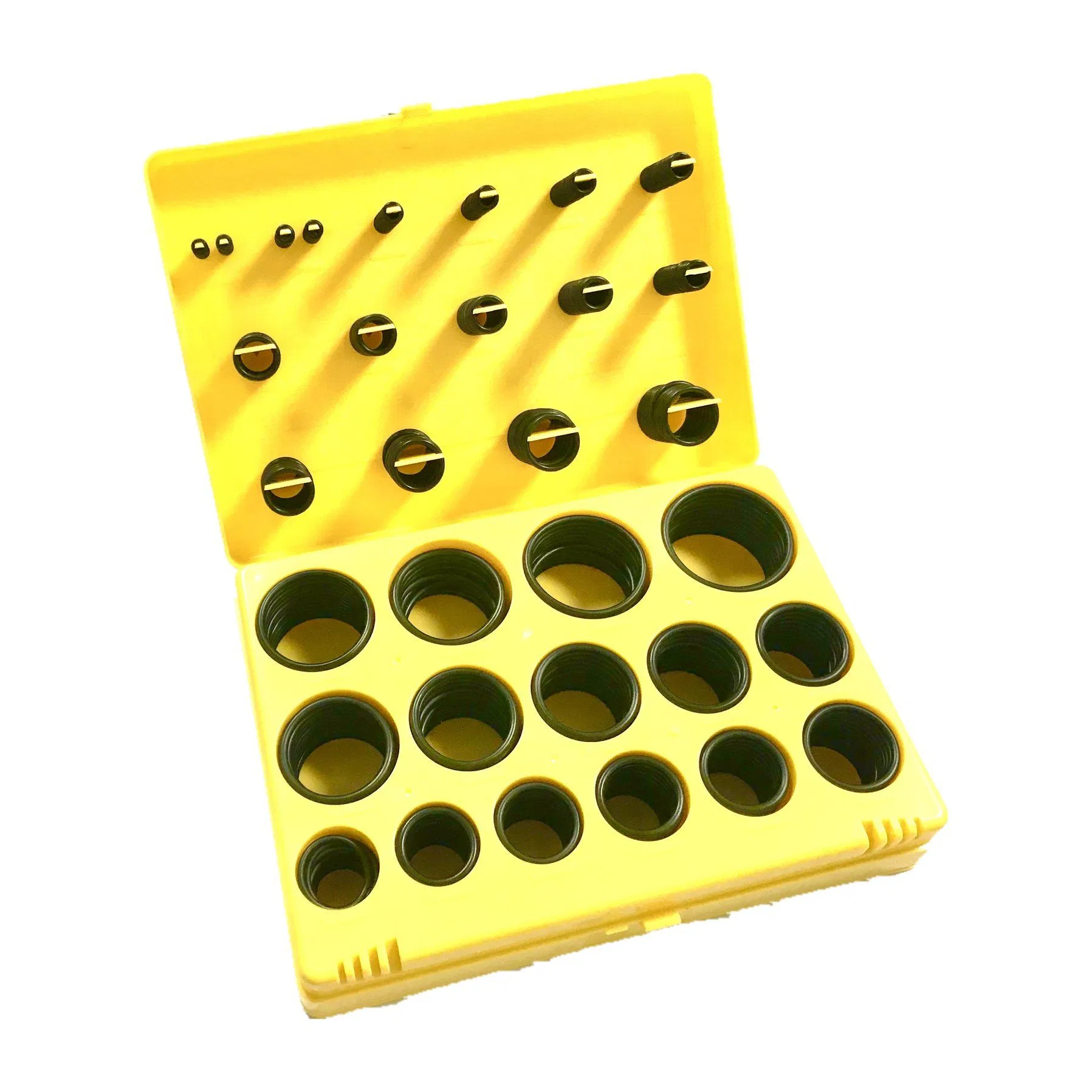 Conjunto de Anéis O de Borracha Mecânica Hidráulica para Reparo de Escavadora, Caixa de Ferramentas de Selagem, NBR FKM Silicone, Kit Gigante de Anéis O
