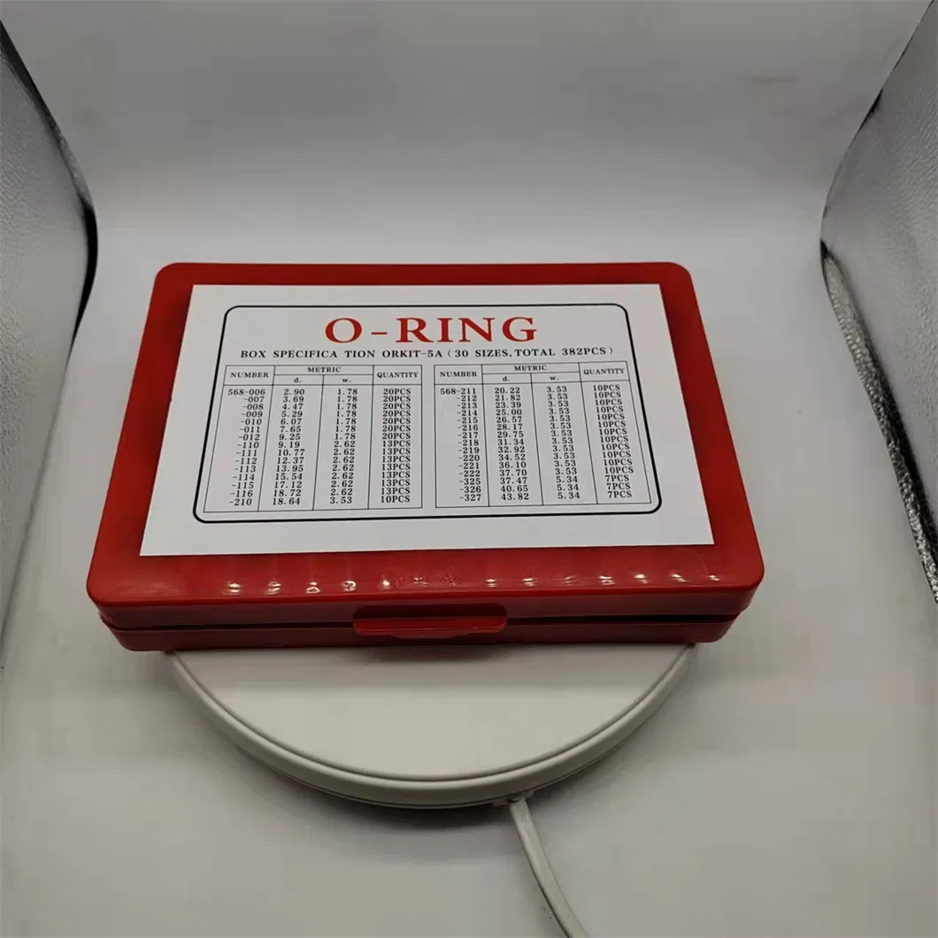 Conjunto de Anéis de Borracha para Reparos Profissionais Caixa de Kit de O-Rings