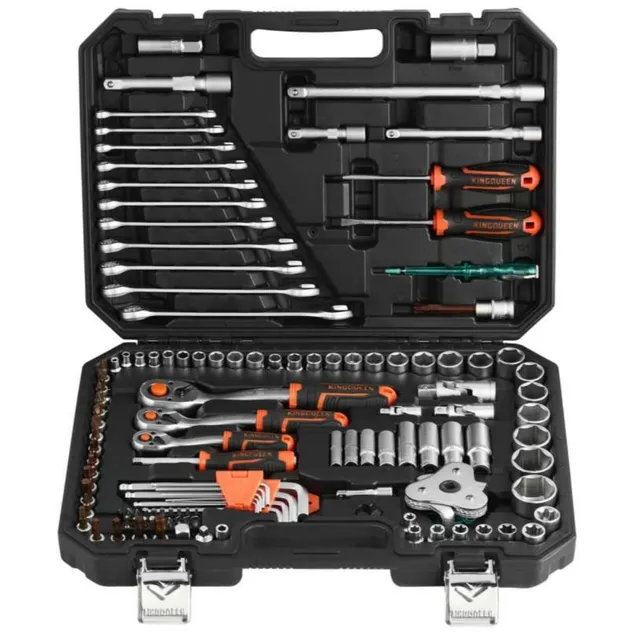 95PCS Conjunto de Ferramentas de Uso Pesado com Catraca para Tarefas Básicas de Manutenção Automotiva