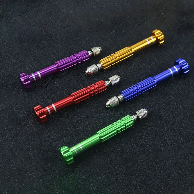 Relógios, Telefones, Câmera, PCB, Eletrônicos Pequenos 5-in-1 Mini Chave de Fenda Portátil, Ferramenta de Chave de Fenda Personalizada em Liga de Alumínio