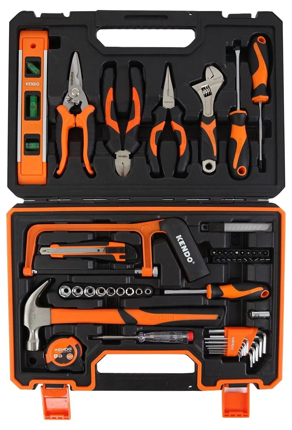 Kendo 64PCS Conjunto de Ferramentas de Manutenção para Uso Doméstico em Caixa BMC