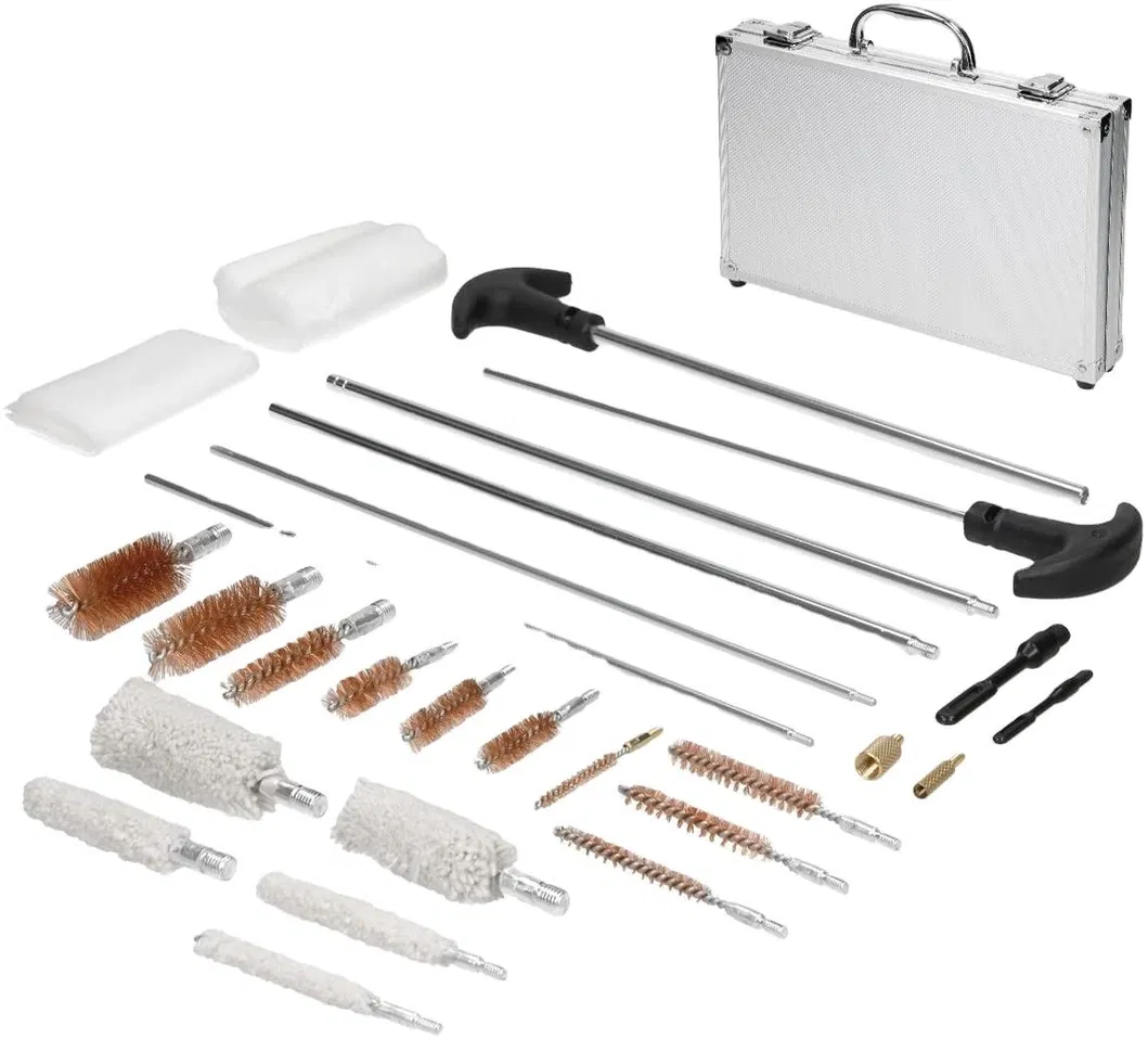 Kit de Limpeza Universal para Espingarda 28PCS com Estojo de Alumínio