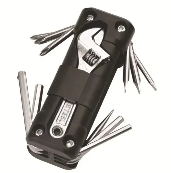 Conjunto de Ferramentas de Reparação de Bicicleta Versátil com Ferramentas para Reparação de Pneus, Chave de Fenda e Corrente para Bicicletas de Montanha e de Estrada