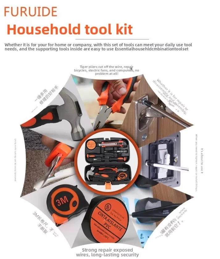 Kit de Ferramentas para Reparos Multiuso para Casa