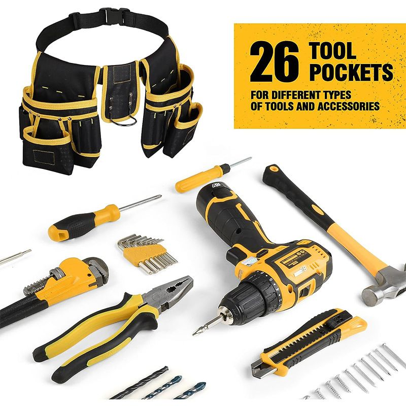 Kit de Ferramentas Multifuncional para Instalação e Manutenção de Carpintaria e Eletricista com Cinto de Carga Transfronteiriço