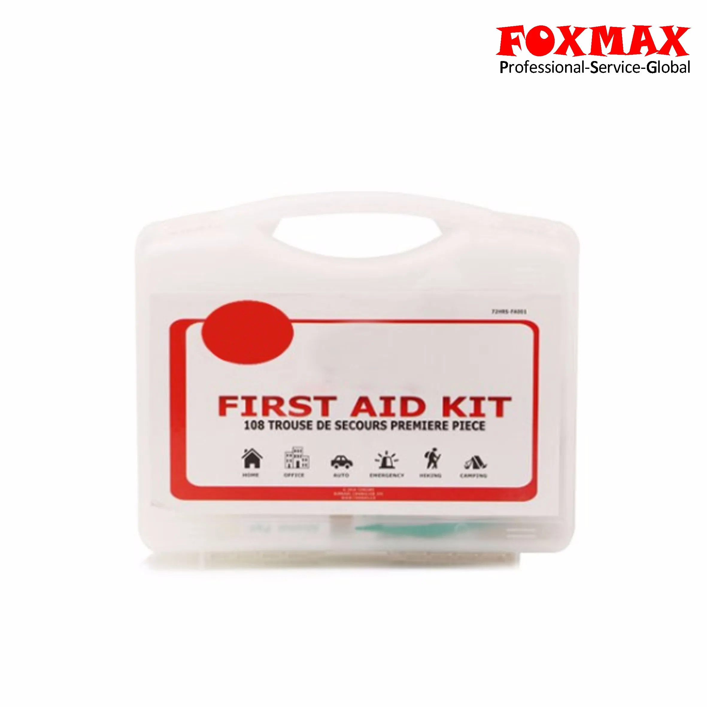 Kit de Primeiros Socorros Compacto de Plástico Aprovado pela FDA para Emergências