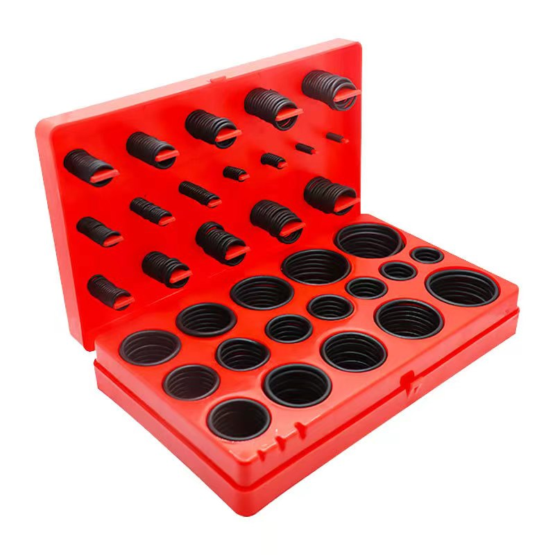 Conjunto de Anéis O de Borracha Mecânica Hidráulica para Reparo de Escavadora, Caixa de Ferramentas de Vedação, NBR FKM Silicone, Conjunto de Anéis O Gigante