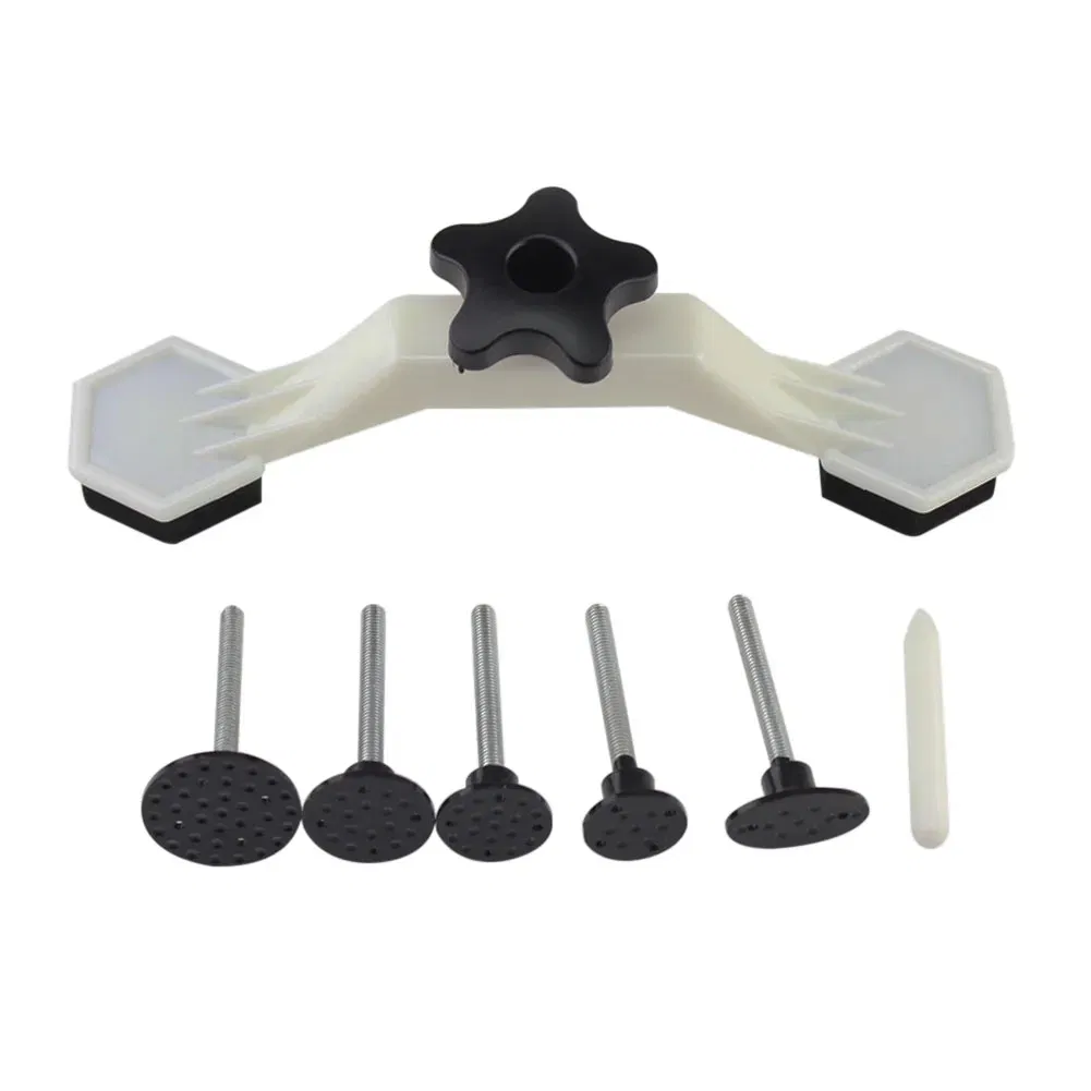 Conjunto de ferramentas para reparo de amassados em carros sem pintura, ferramenta de conserto de danos na carroceria, puxador de ponte para remoção de amassados, tabs de cola, ferramentas de reparo manuais