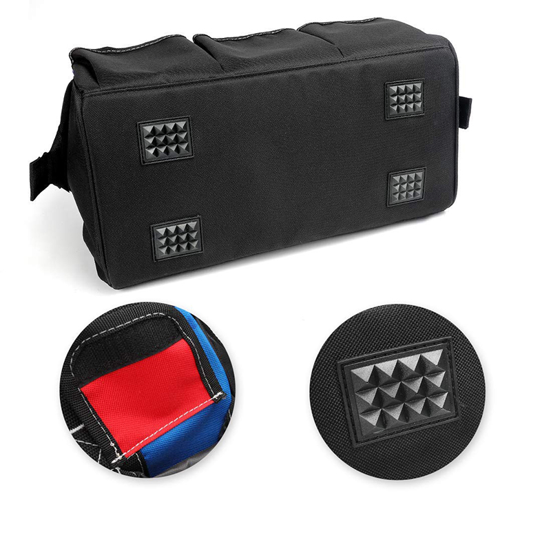 Conjunto de Ferramentas Preto Múltiplos Compartimentos para Ferramentas Anel Interno de Personalização de Ferramentas