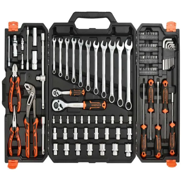 76PCS Conjunto de Ferramentas de Reparação Automotiva Durável e Resistente para Manutenção de Carros
