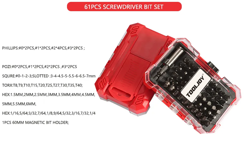 Precisão 61 em 1 Conjunto de Chaves de Fenda Kit de Reparação para Móveis, PC e Tablet