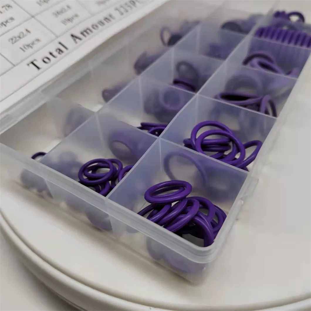 Conjunto de Anéis de Borracha para Reparos Profissionais Caixa de Kit de O-Rings