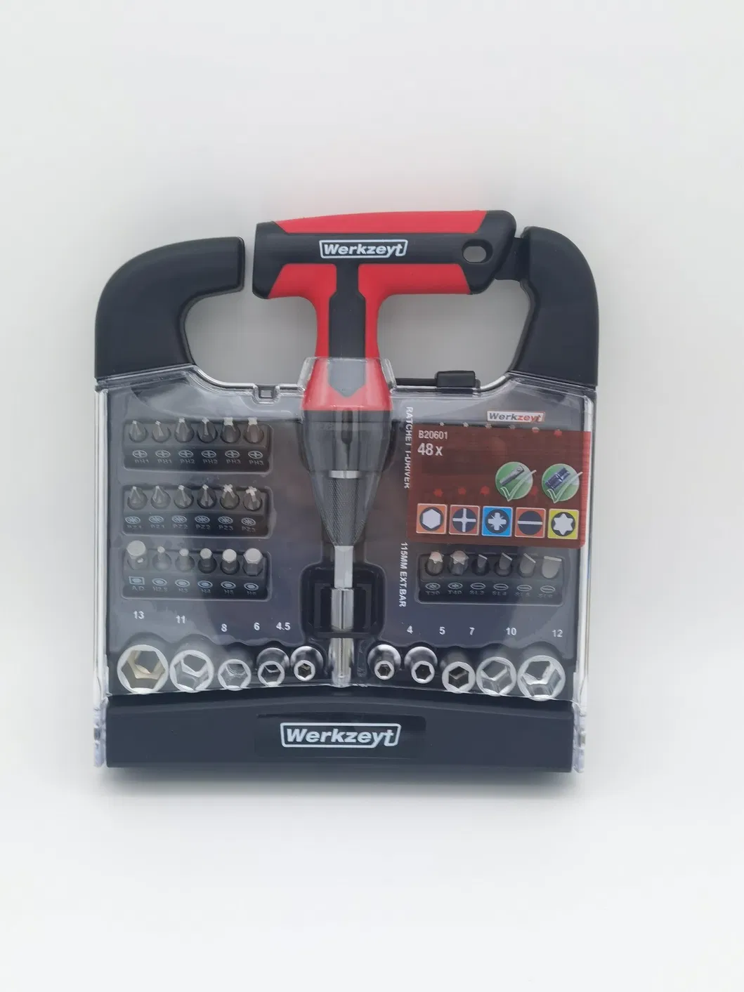 Conjunto de Ferramentas de Reparação de Automóveis com Cabo em T 48PCS - Detalhe 1