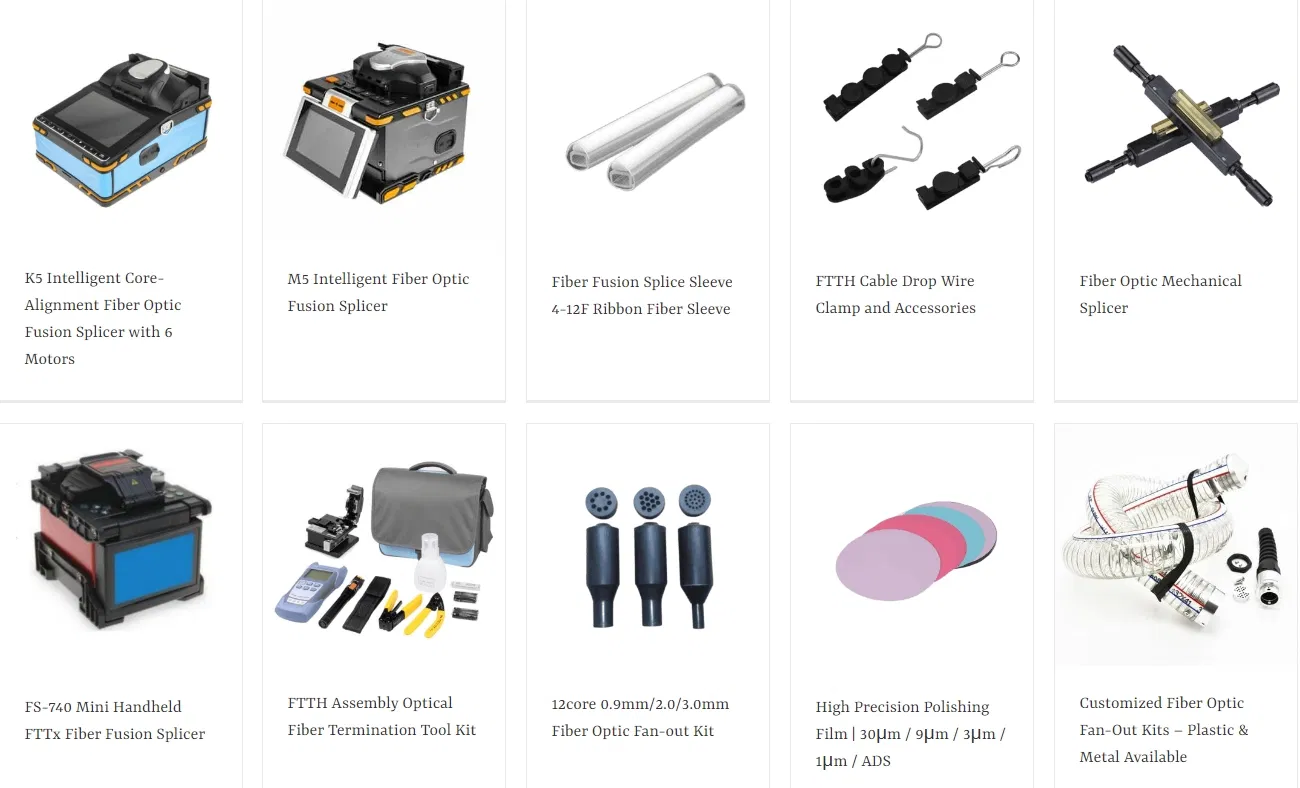 Produtos Relacionados de Fibra Óptica