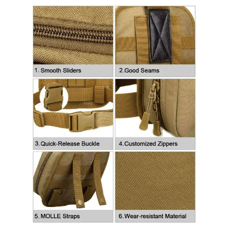 Kit de Primeiros Socorros Tático Mini Compacto Personalizável para Viagens ao Ar Livre