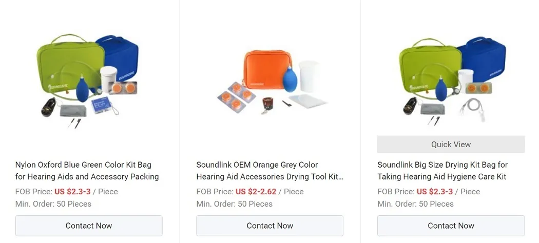 Kit de Ferramentas para Secagem de Aparelhos Auditivos para Manutenção Diária e Cuidados de Higiene