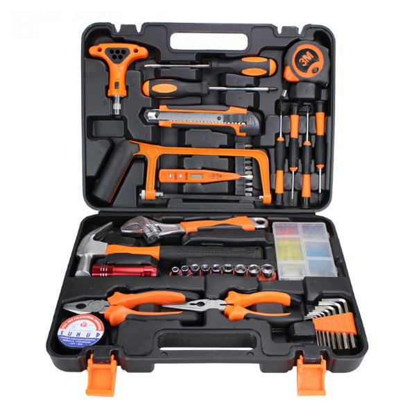 46PCS Conjunto de Ferramentas Multiuso para Reparos em Veículos e Manutenção Doméstica
