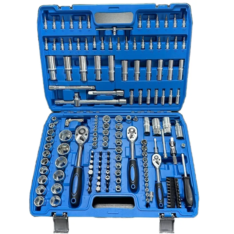 Conjunto de Ferramentas de Chave de Soquete Cr-V Profissional com Cabos de Catraca 172PCS