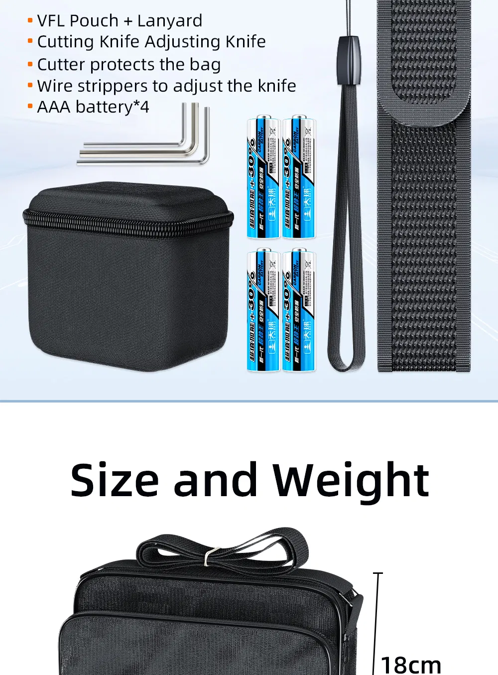 Kit Completo de Ferramentas para Emenda e Terminação de Fibra para Instalação e Manutenção de FTTH