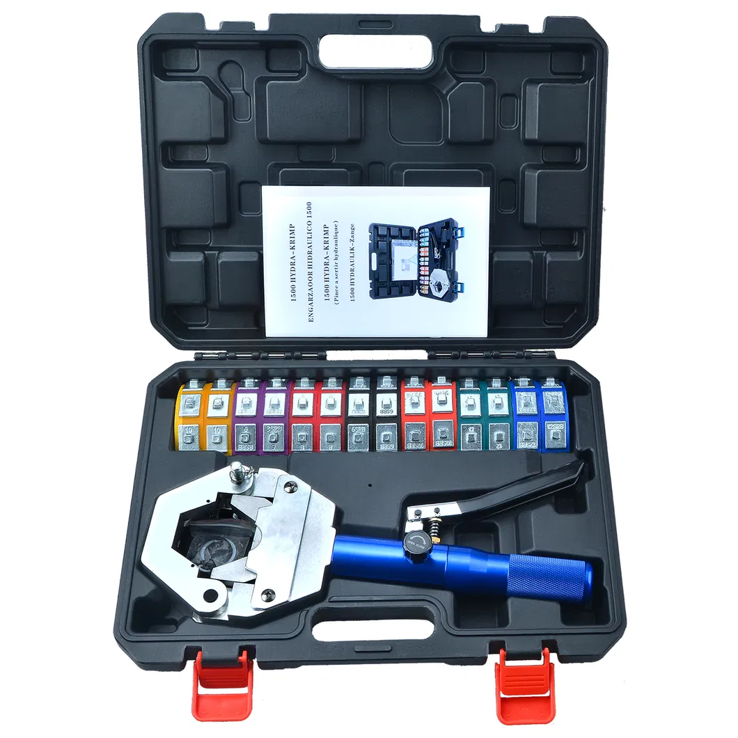 Conjunto de Ferramentas de Reparação de Crimpadora de Mangueira de Ar Condicionado Manual Hidráulica